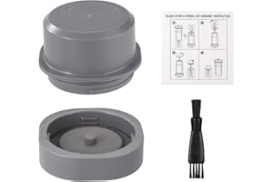 Blade Cover and Vessel Cap Replacement for Ninja Blast Portable Blender, Leakproof Cups Replacement with Cleaning Brush for B