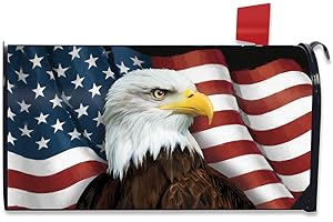 American Eagle Patriotic Magnetic Mailbox Cover USA Standard Briarwood Lane
