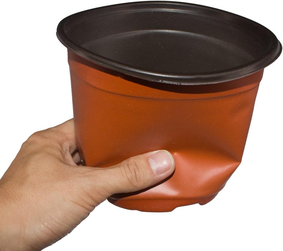 Huvai 80 Pcs 6" Plastic Seedlings Plants Nursery Pots with 80 Pcs Waterproof Plastic T-Type Plant Tags and 2Pcs/Set Transplanting Digging Mini Tools: Garden & Outdoor