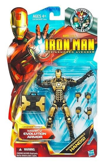 black and gold iron man action figure