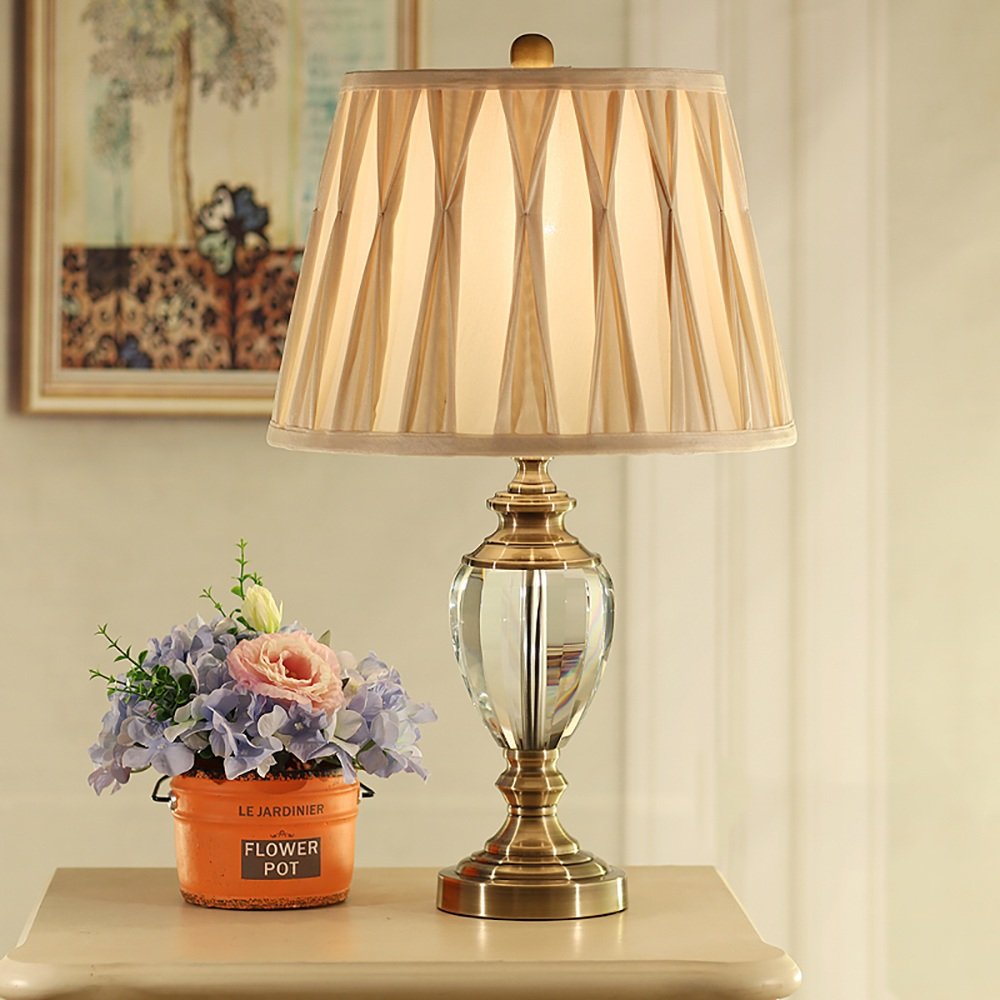 Amazon Com Table Lamp Toym Us American Crystal Bedroom Bedside