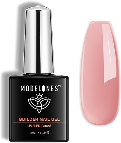 Modelones Builder Nail Gel Pink 15ML Hard Gel Nail Extension Base