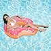 FairyStar Giant Inflatable Two-Bite Donut Pool Float ,Outdoor Swimming Pool Loung Tube Floatie Toys For Adults & Kids