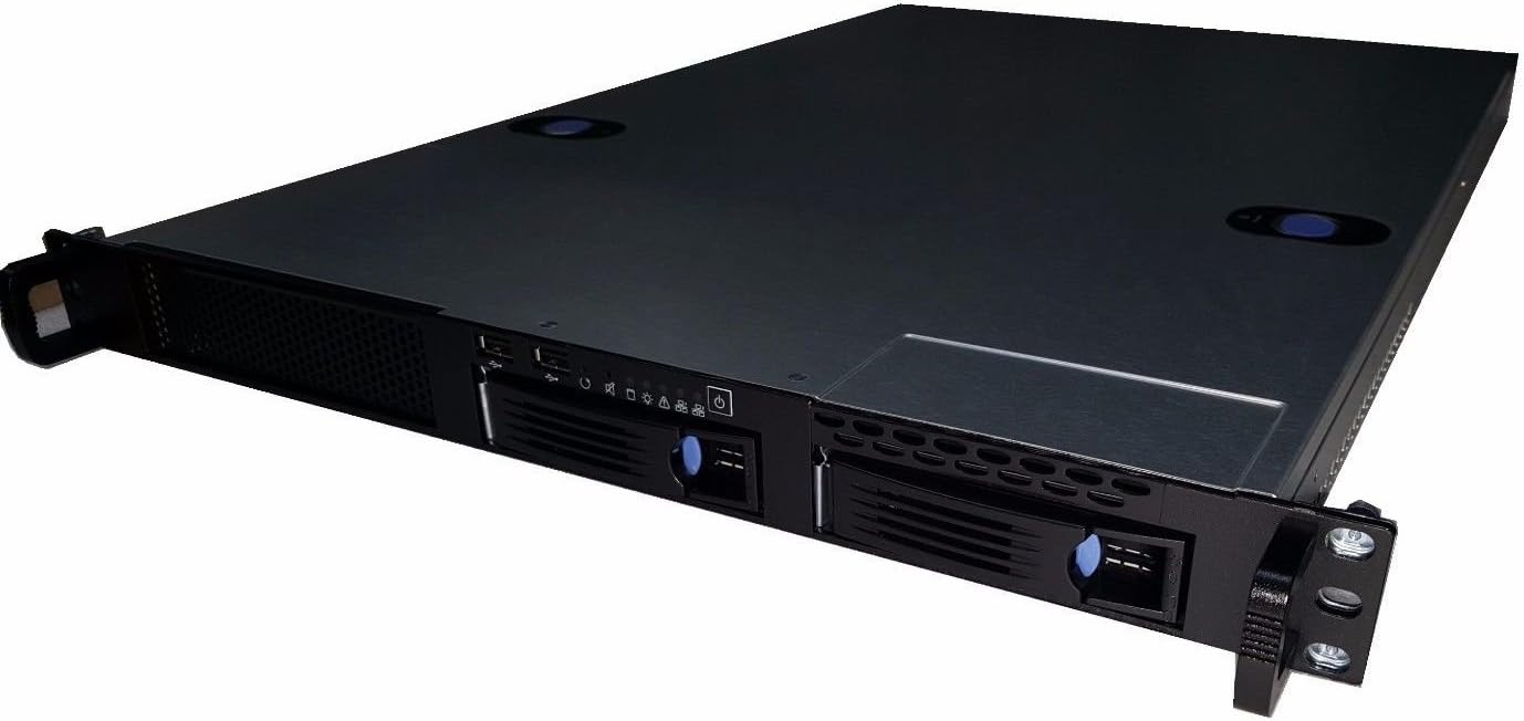 Microtel 1U Server barebones Dual LGA2011 Intel C602 Xeon E5 CPU 2X SATA 650W redundant Power Supply