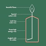Bolsius Pillar Candles Dark Red 4-Pack 12x6 cm Unscented 33h view 3
