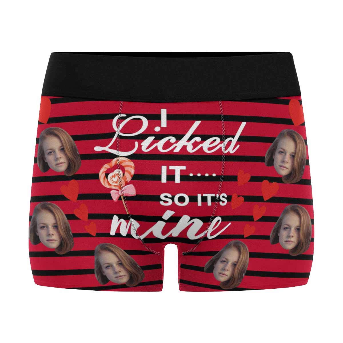 Custom Face Boxer, Personalized Photo Printed Face