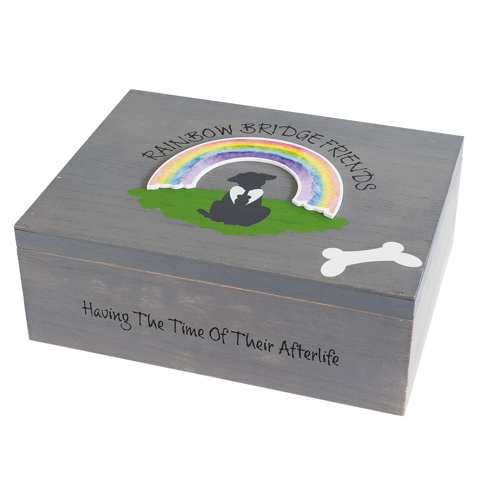Rainbow Bridge Friends 2331 Dog Pet Loss Memorial Memory Box