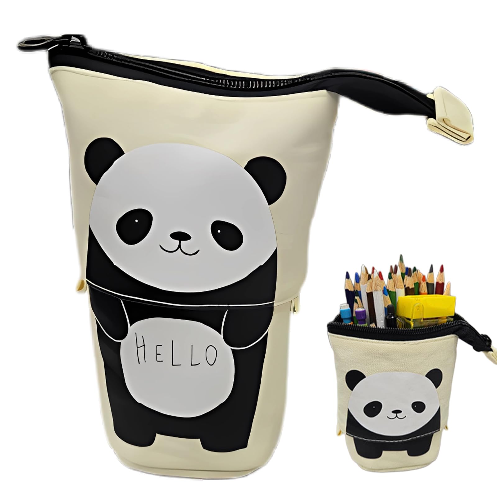 Tsathoggua Canvas Stationery Bag for Boys & Girls, Stand Pencil Holder, Zip Pencil Case, Telescopic Case, Students & Office Middle School