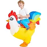 Chicken Costume Kids, Inflatable Costumes for Kids/Boy/Girls, Blow up Rooster Costume for Halloween Party