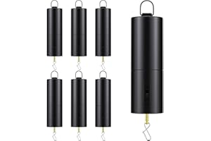 Therwen 6 Pcs Ornament Spinner for Christmas Tree Battery Operated Wind Spinner Motor Rotator Disco Ball Motor Outdoor Hanging Ornament for Halloween Mardi Gras Decoration, No Battery(Black)