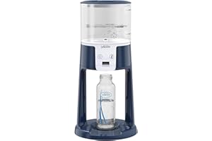 Dr. Brown's Insta-Prep Warm Water Dispenser to Instantly Prepare Baby’s Formula Bottle,Large Capacity Glass Tank with 3 Temperature Settings,Blue