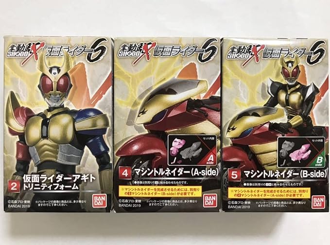 Amazon 掌動 Shodo 仮面ライダー アギト マシントルネーダー A B 仮面ライダーアギト トリニティフォーム おもちゃ ホビー