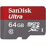 SanDisk Ultra 64GB UHS-I/Class 10 Micro SDXC Memory Card With Adapter- SDSDQUAN-064G-G4A [Old Version]