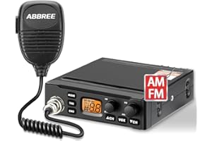 ABBREE CB Radio for Truckers Long Range AM FM Professional CB Radios,Compact Design,Instant Emergency Channel 9/19,Full 40 Channels,Handheld Mic,LCD Display,VOX (AR-M6)