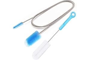 DESIN CPAP Tube Cleaning Brush - Flexible Stainless (6 Feet) Plus Handy Brush (10 Inches) fits Standard 22mm Diameter Tubing