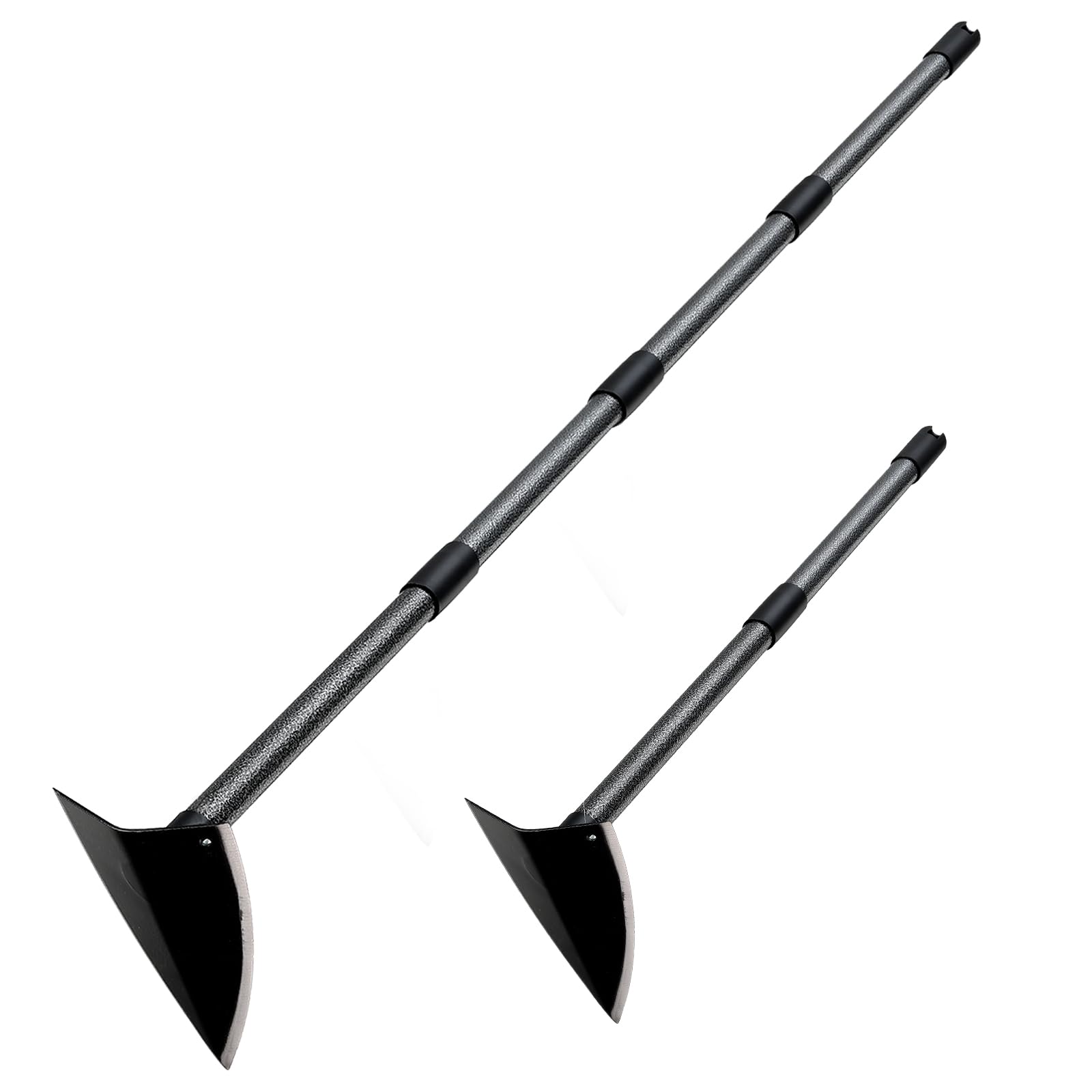 Photo 1 of Hoe Garden Tool Long Handle, 60 Inch Long Triangle Hoe Manual Weeder,Heavy Duty Landscaping Triangle Weeding Hoe for Gardening Weeding Digging Loosening Edging Cultivating, Metal Garden Hoe