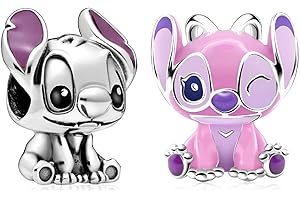 MSPOVOF Animal Flower Heart Charms,Bead for Bracelets and Necklaces,S925 Sterling Silver Charms,For Women Jewelry Present