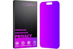 PDDKISS Compatible for iPhone 16 Pro Max Privacy Screen Protector Tempered Glass 6.9 Inch, Purple Gradient Anti Spy Anti Blue Light HD Easy Installation