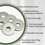 AMLOOPH M4 x 25mm Stainless Steel Washer 304 1.5mm Thick 50 Pack view 6