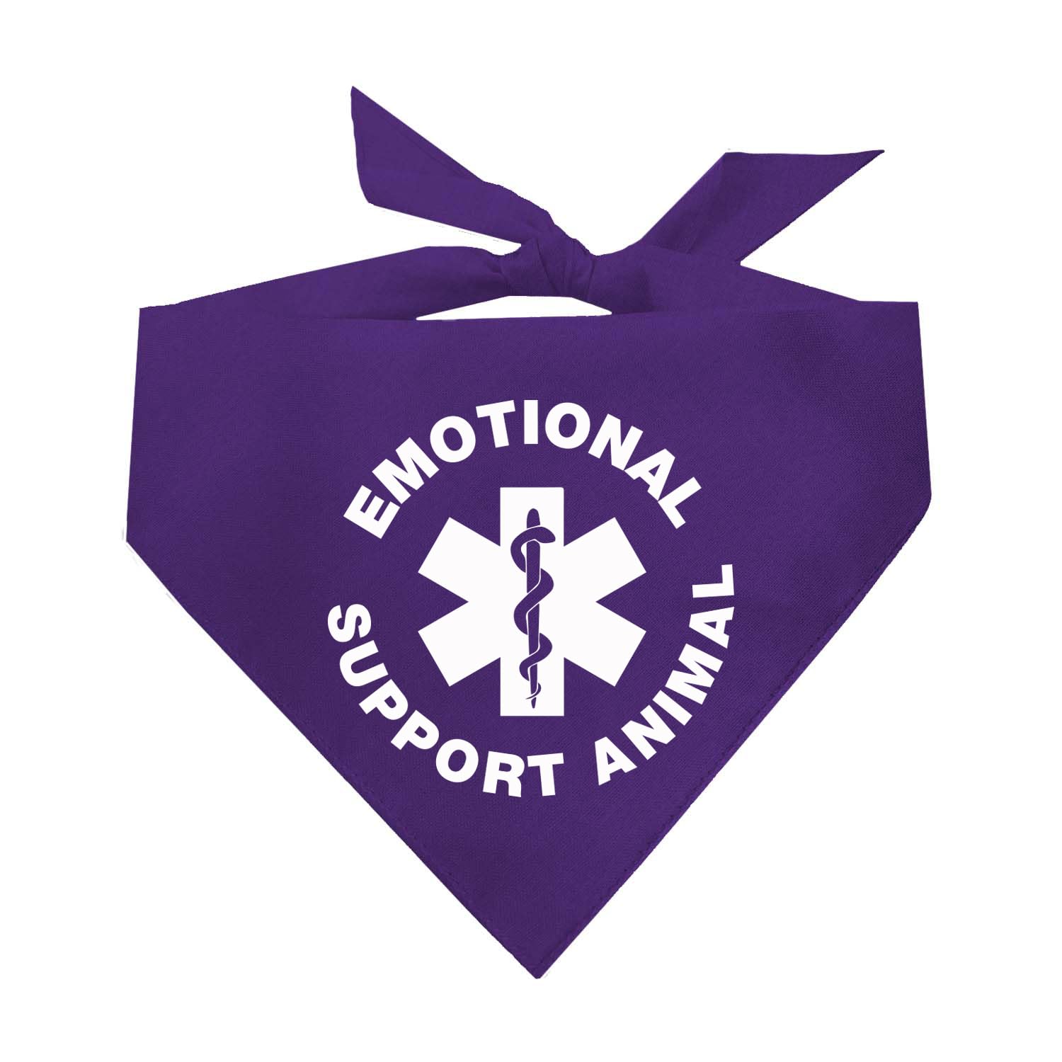 Emotional Support Animal Printed Dog Bandana (Assorted Colors)
