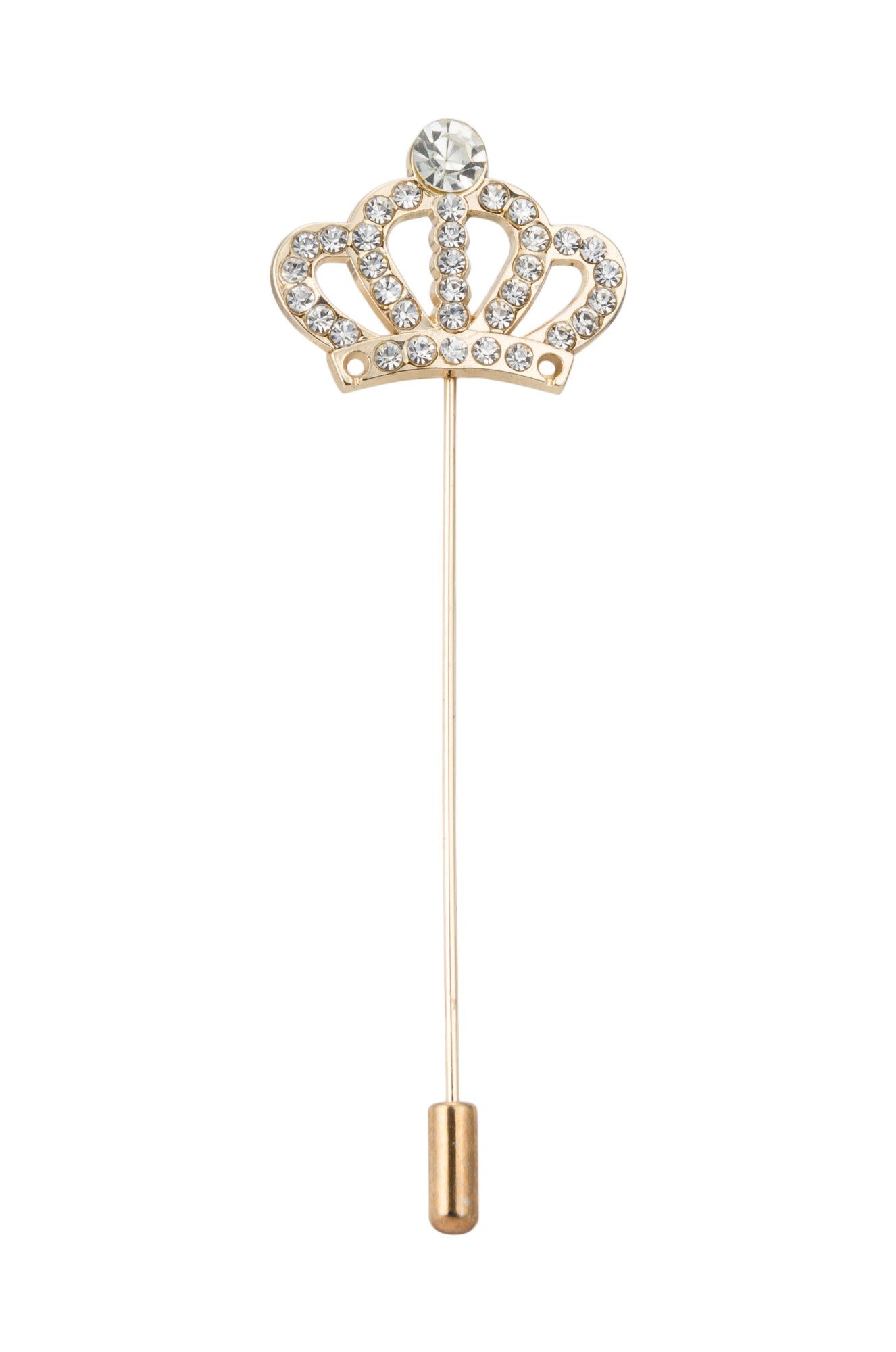 Knighthood Elegant Stone Inspired Crown Lapel Pin Badge Coat Suit Wedding Gift Party Shirt Collar Accessories Brooch for Men