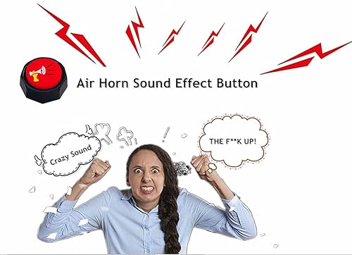 RIBOSY Air Horn Button DJ Horn Sound Effect Funny Gag Gifts