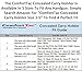 ComfortTac Concealed Carry Holster | Carry Inside The Waistband IWB or Outside The Waistband OWB | Size 3 Fits Glock 26, 27, 30, 43, M&P Shield 9mm.40.45 Auto, Ruger LC9, LC380, and Similar Guns