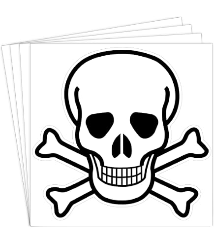 Amazon.com: EvolveFISH Skull & Crossbones Weatherproof Vinyl Decal