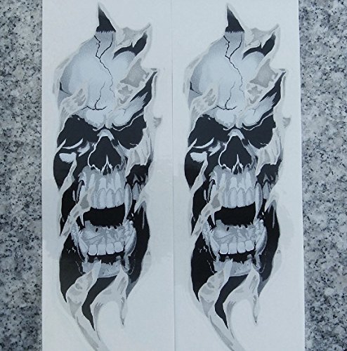 i5 Fork Skull Sticker Decals for Harley Davidson Sportster Softail Dyna Road King Electra Tour Street Hydra Super Wide Glide Fat Boy V-Rod VRSC FXD FLD FLS FXS FX FL XL 883 1200