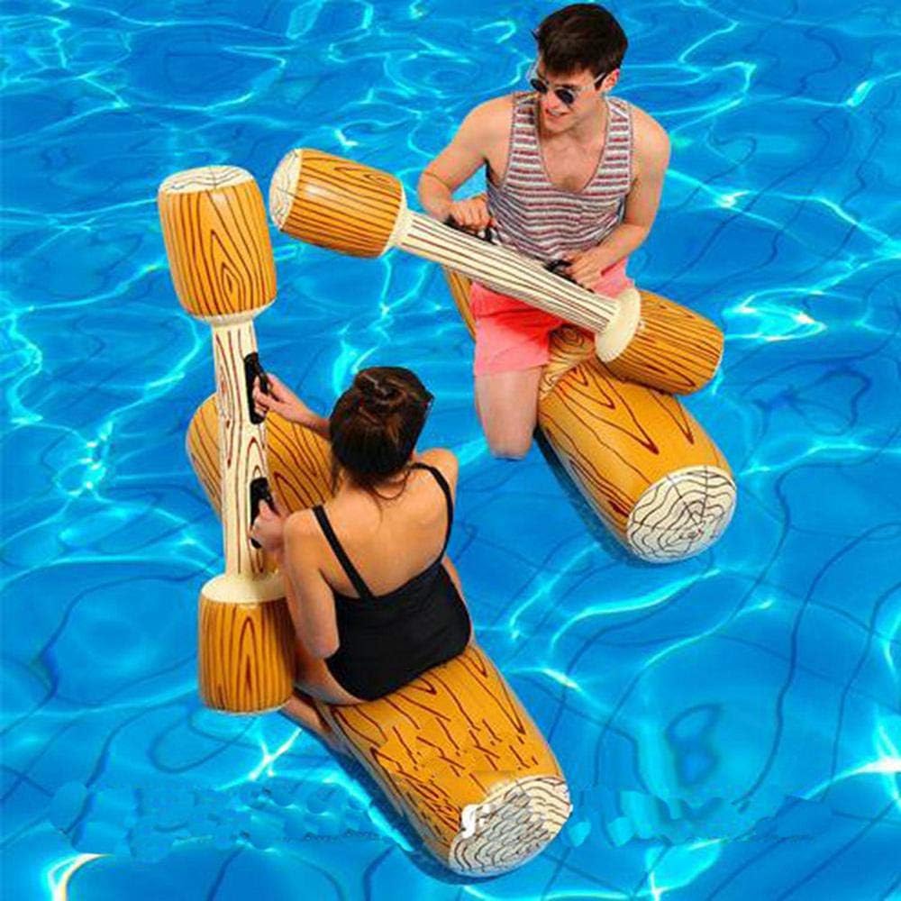 Volwco Inflatable Floating Row Toys-4 Pcs Ride-On Rows Bumper Toys Swimming Sports Games Water Toys for Adults Kids Outdoor Beach Pool