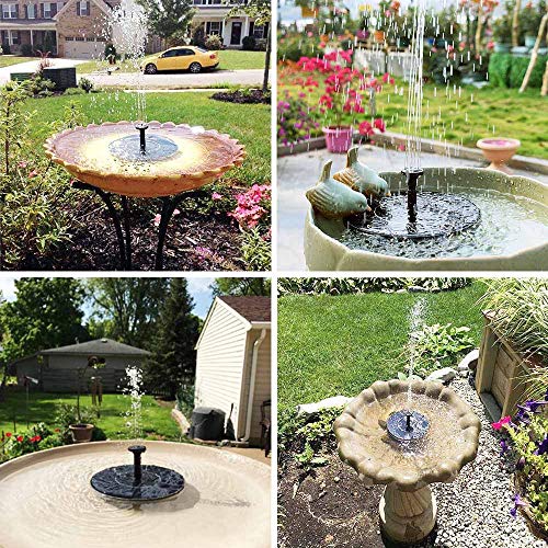 Airkoul Solar Fountain, Solar Panel Kit Water Pump, Outdoor Submersible Bubbler Pump, Floating in Pond, Pool, Garden, Fish Tank, Aquarium - Thumbnail 4