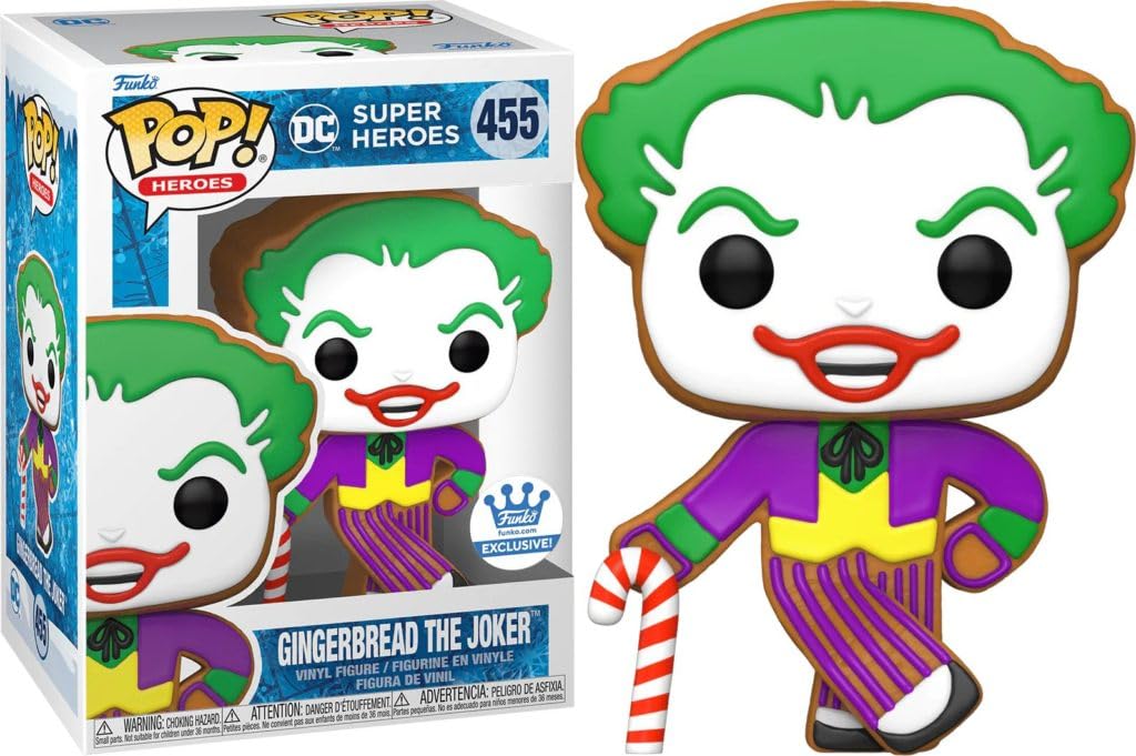 Pop! Heroes: DC Holiday - #455 Joker (Gingerbread) iEX