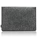 LAVIEVERT Handmade Gray Felt Case Bag Sleeve with Orange Elastic Band for Apple 13