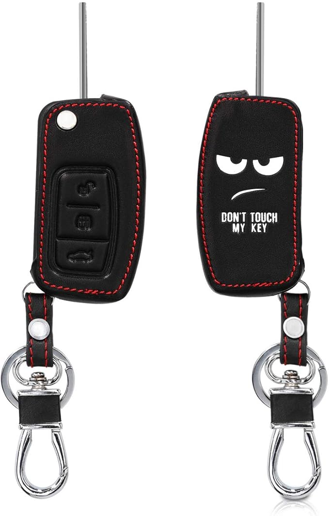 kwmobile Car Key Cover for Ford Heavy Duty PU Leather Protective Key
