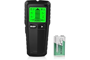 ROYADVE Stud Finder Sensor 5 in 1 Wall Scanner - Metal and Precise AC Live Wire Detector Edge Multifunctional Finding Scanning & Large LCD Display