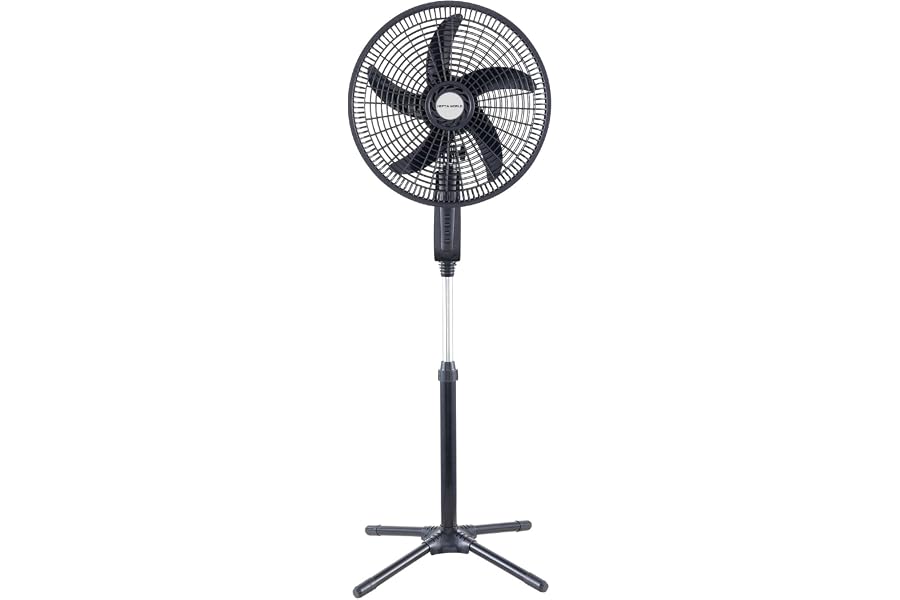 HEPTA WORLD Ventilador de Coluna, Resfriamento, Silencioso, Design Slim para Casa Escritório (PRETO, 110V, 101)