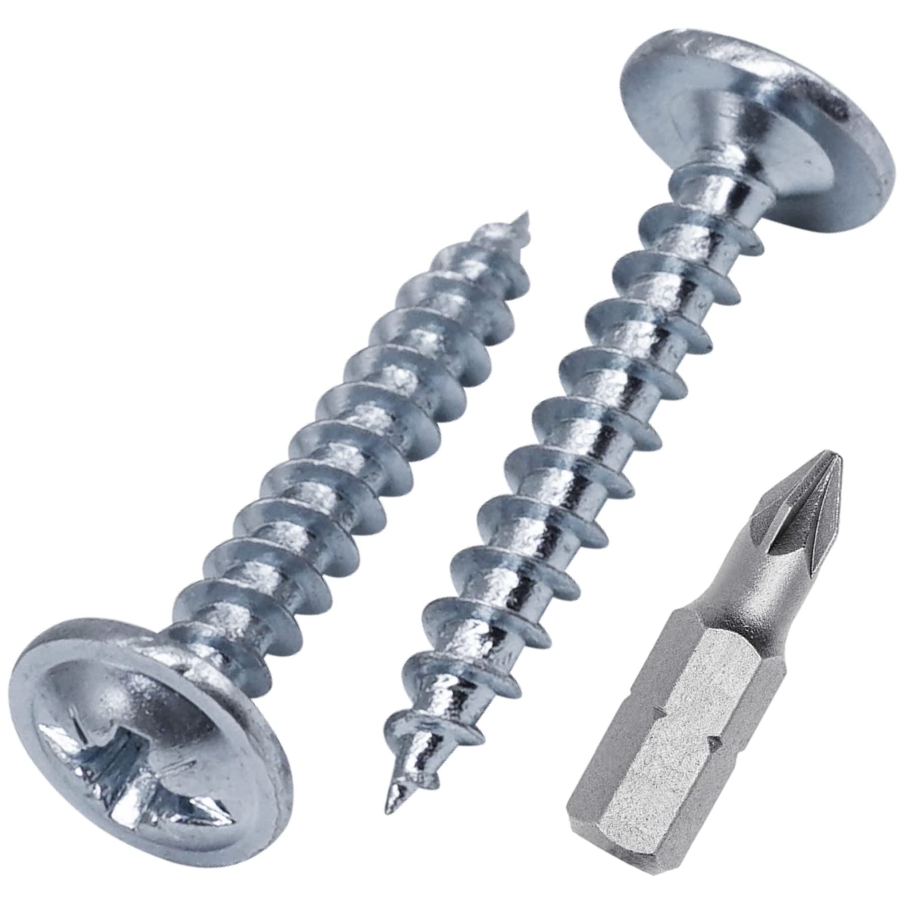 (Pack of 450 pcs) Zinc Plated Steel 4.0 x 25 mm Wood Screws, Metal Screws, Modified Truss Head, Self Tapping (450, 4.0 x 25 mm)