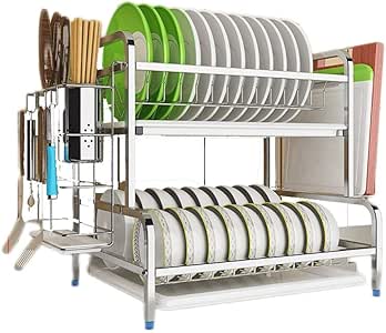 Bastidor de Platos de Mano de Obra 304 cocina de acero inoxidable