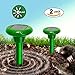 Redeo Mole Repeller Solar Sonic Mole Repellent Repel Mole Gopher Vole Rodent Repeller Spike Waterproof (Pack of 2)