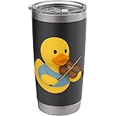 Rubber Duck Playing Violin Player Ducky Duckie Stainless Steel Insulated Tumbler