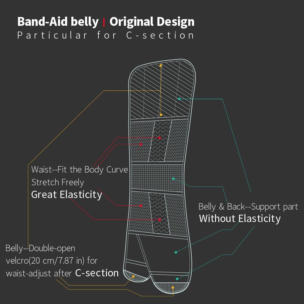 Picotee Women Postpartum Girdle Corset Support Recovery Belly Band Wrap Post Pregancy Waist Belt (XL)