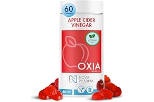 Nova Pharma Oxia Apple Cider Vinegar Gummies For Adults - Vegan & Gluten-Free Apple Cider Vinegar Capsules - Supports Digesti
