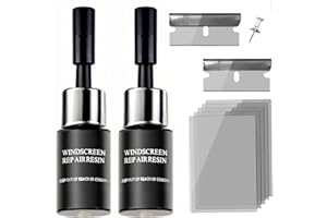 BLUTOKS Windshield Repair Kit - Nano Glass Repair Fluid for Chips & Cracks | Quick Fix, Works on for Chips and Cracks，Cracks Gone Glass Repair Kit, Automotive Windscreen Repair Tool (Transparent liquid)