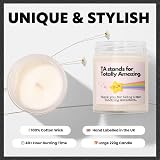 Makester Luxury Soy Wax Candle Teaching Assistant Gifts Vanilla Jasmine Sugared view 3