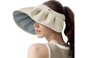 BENEUNDER Sheel Sun Hats for Women Wide Brim Foldable UV Protection UPF50+ Visors for Outdoor Travel Vacation
