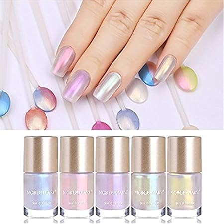 Amazon Nicole Diaryマニキュア 9ml 貝殻のような煌めく偏光パール 人魚姫 ポリッシュ キラキラネイルアートセリフネイル 人魚姫テーマ Nicole Diary マニキュア ネイルポリッシュ 通販