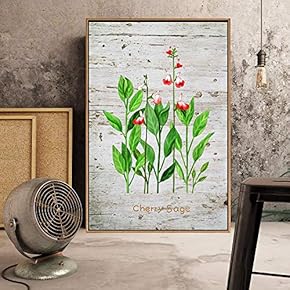Floating Framed Canvas Wall Art for Living Room, Bedroom Plant Canvas Prints for Home Decoration Ready to Hang - 16x24 inches