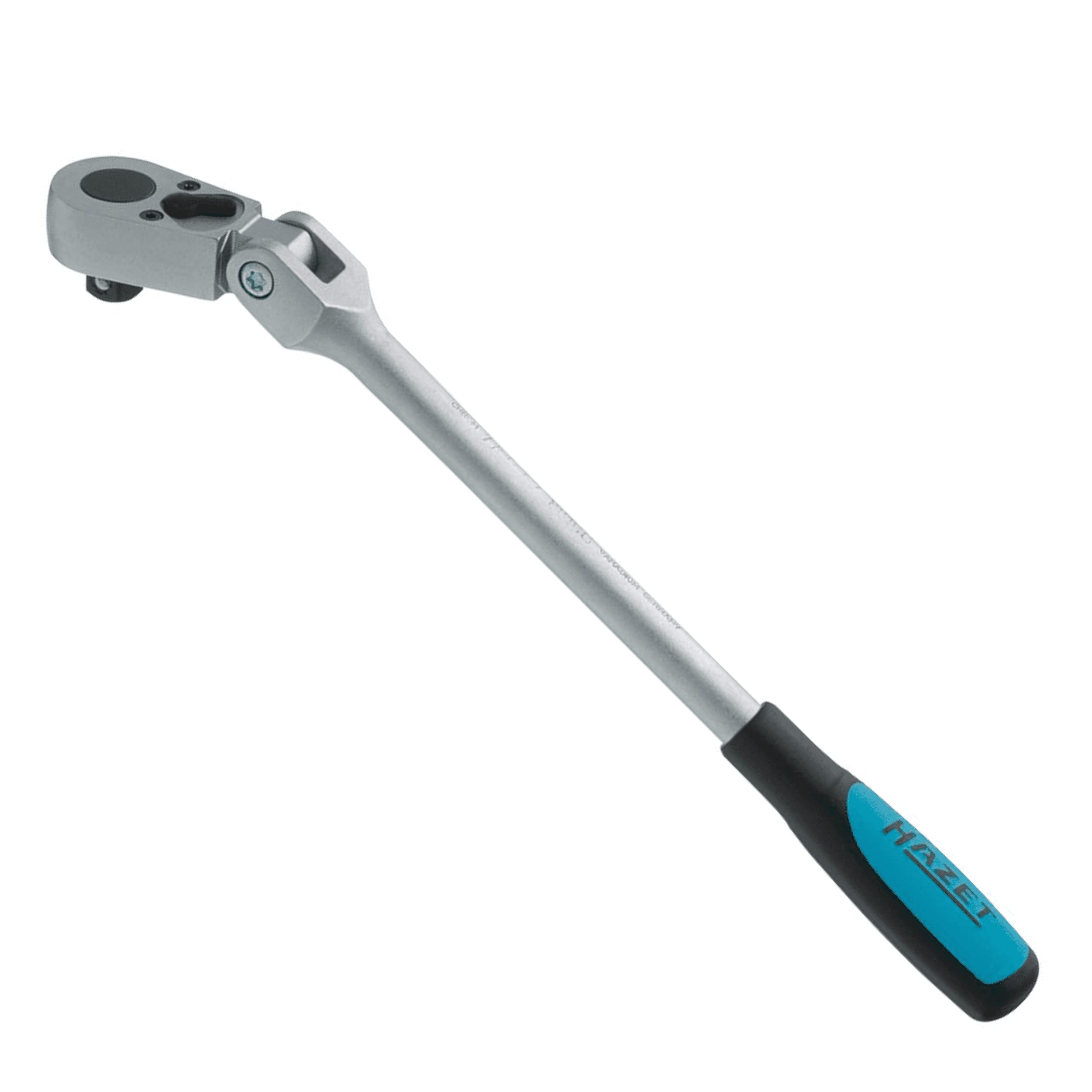 HAZET 8816G 276 mm Polished Reversible Ratchet with Hinge Joint - Chrome-Plated