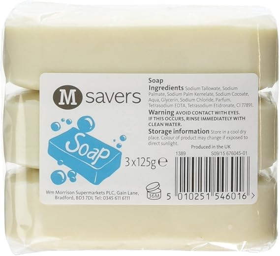 Morrisons Savers Soap, 3 x 125g Amazon.co.uk Prime Pantry