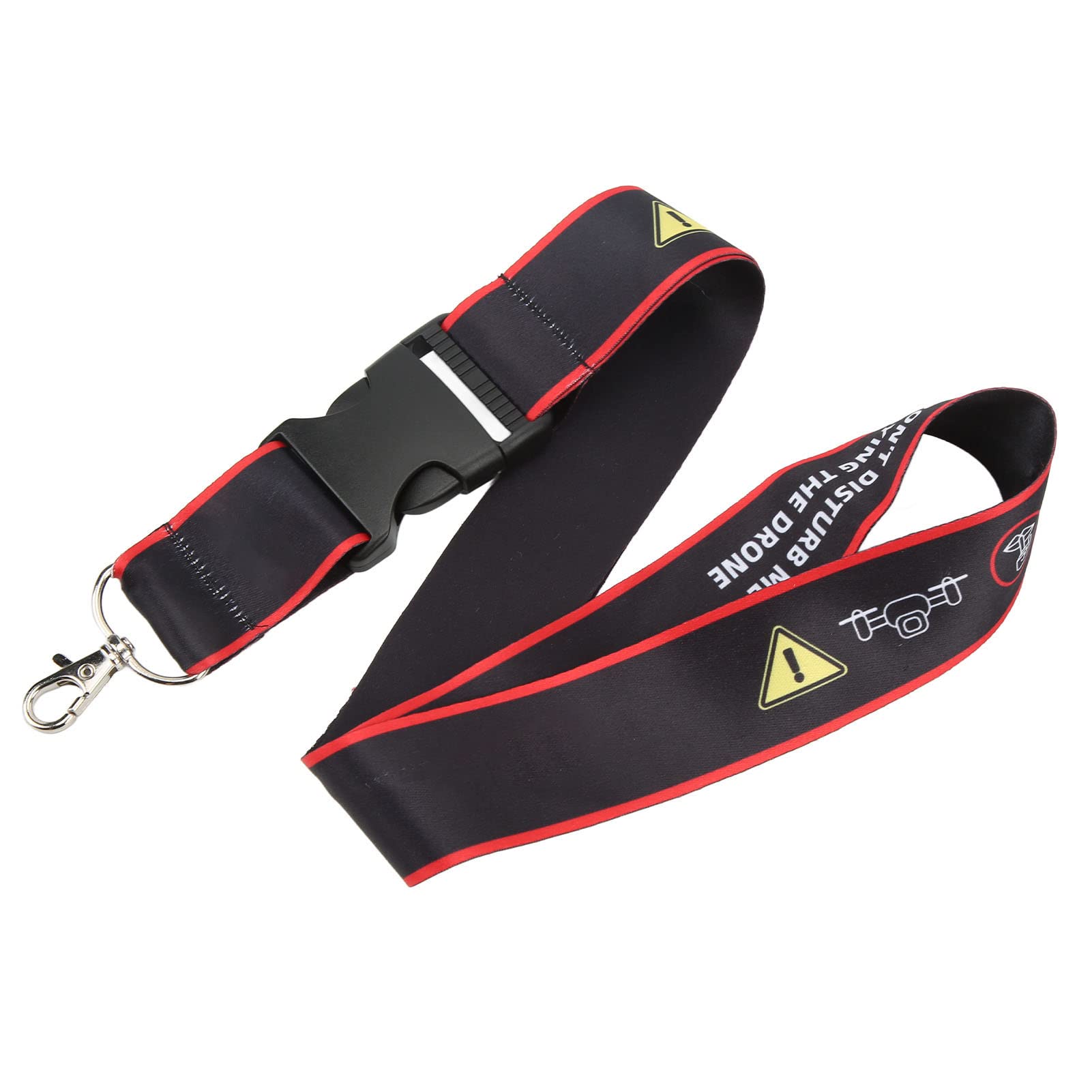 Naroote Drone Accessories, Transmitter Neck Strap, Lanyard Accessories Lanyards For Neck Anti-Drop Tall Warning Slogan Rugged Nylon Transmitter Strap for RC Drone